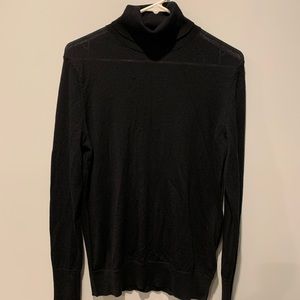 Gap Black Merino Wool Turtleneck